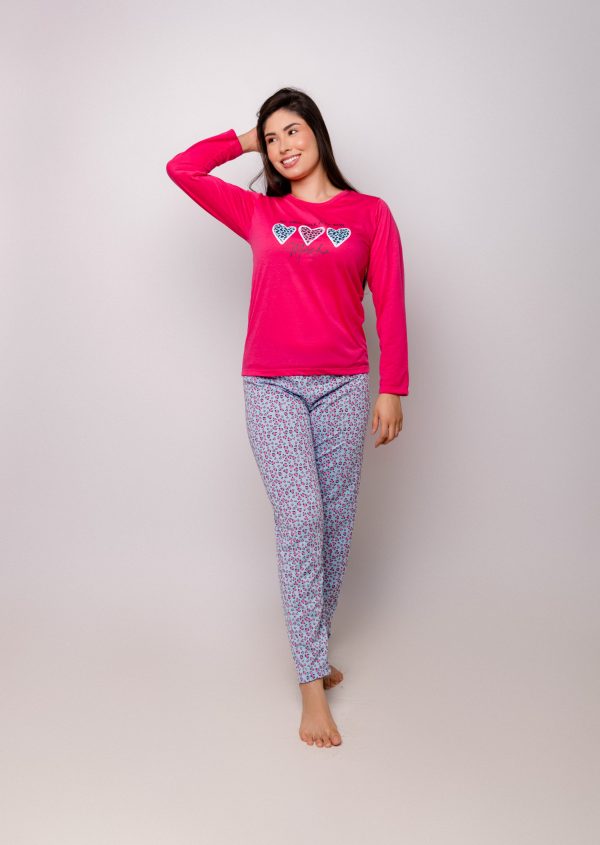 Pijama Coração Oncinha
